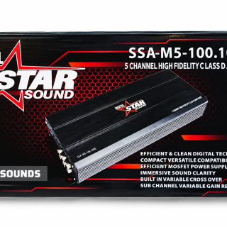 Starsound SSA-M5-100.1000 5 Channel Class D Amplifier